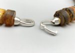 Natur Bernstein Kette mit Silber – Bild 6