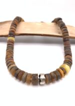 Natur Bernstein Kette mit Silber – Bild 7