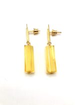 Bernstein Ohrringe gold, Mikro No.1.1 mit hellem Bernstein – Bild 7