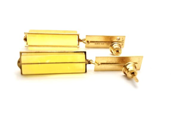Bernstein Ohrringe gold, Mikro No.1.1 mit hellem Bernstein – Bild 6