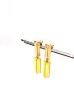Bernstein Ohrringe gold, Mikro No.1.1 mit hellem Bernstein