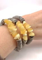 Bernstein Armband Muschel – Bild 2