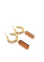 Bernstein Creolen, Mikro No.1.3 in Cognac – Bild 6