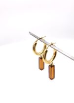 goldene Bernstein Creolen