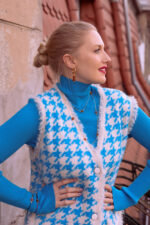 Bernstein Creolen, Mikro No.1.3 in Cognac – Bild 3