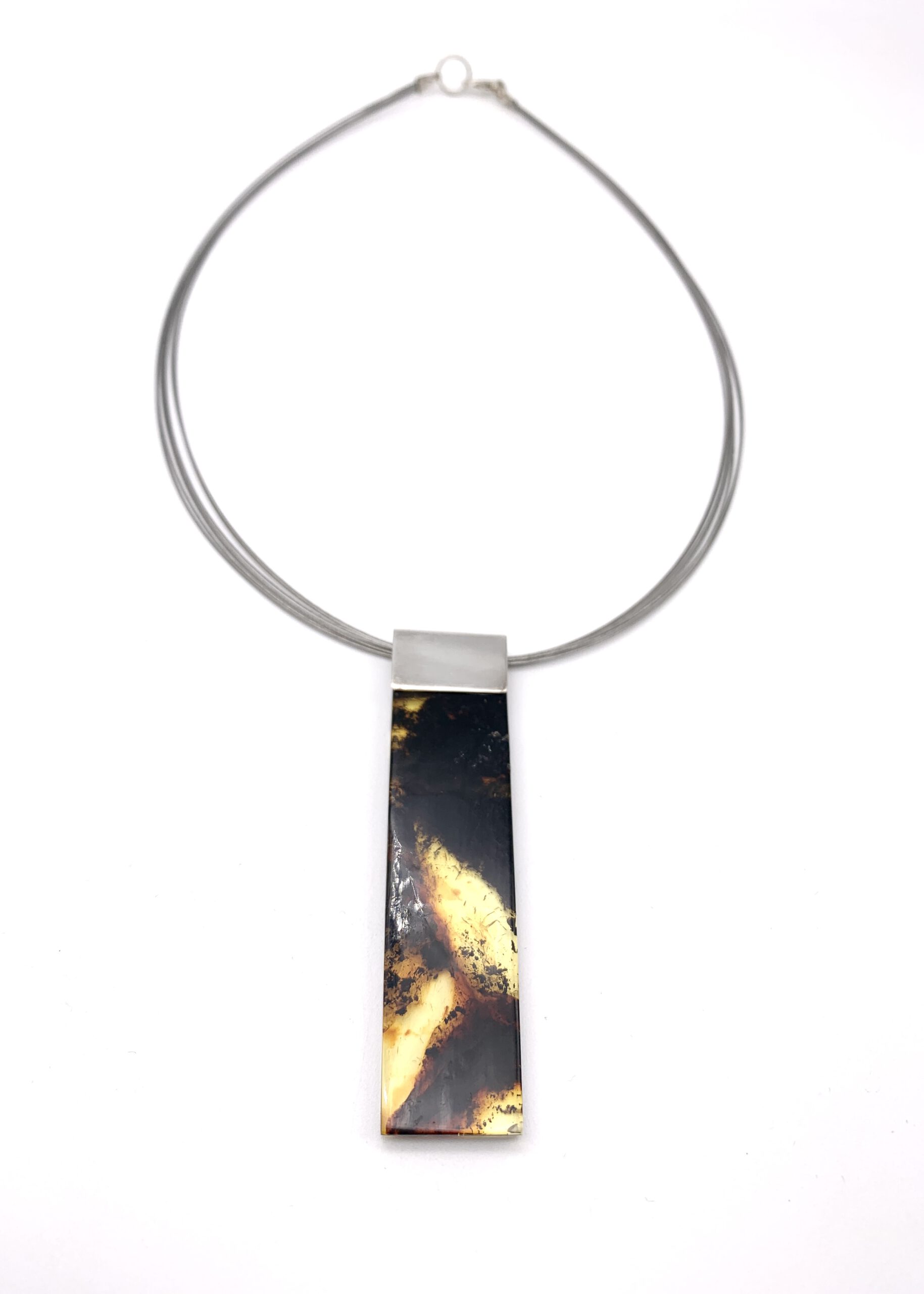 Schwarzer Bernstein schwarzer Bernsteinanhänger