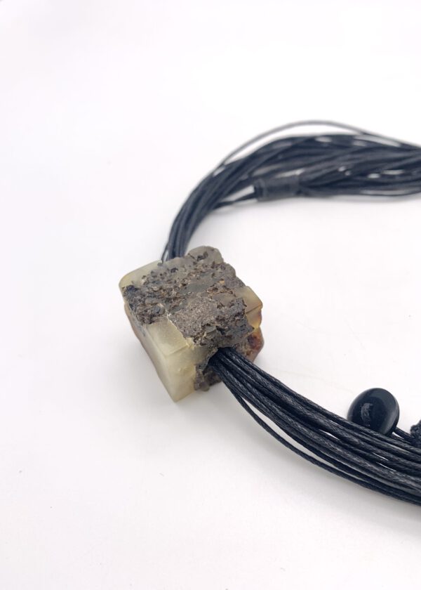 Bernstein Anhänger Natur Cube – Bild 8