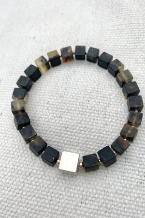 Bernstein Armband mit Silber