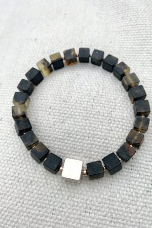 Bernstein Armband mit Silber