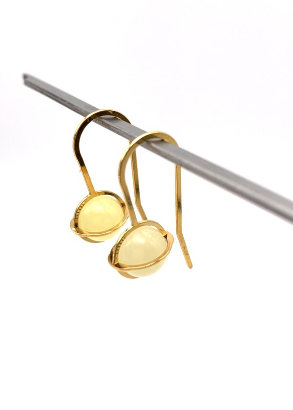 Bernstein Ohrringe gold