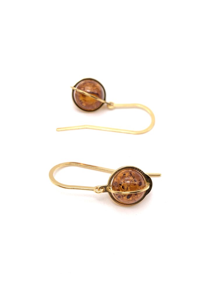 Bernstein Ohrringe gold