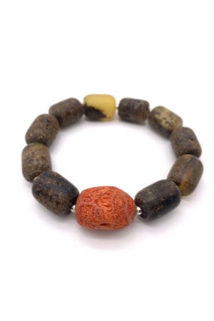 Bernstein Armband Schaumkoralle
