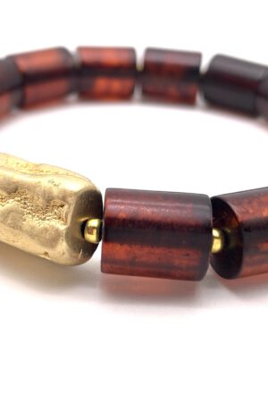 Bernstein Armband Gold