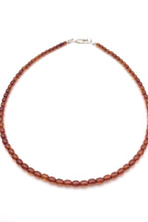 Bernsteinkette Cognac