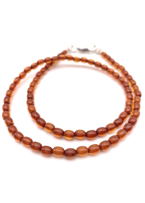 Bernsteinkette Cognac