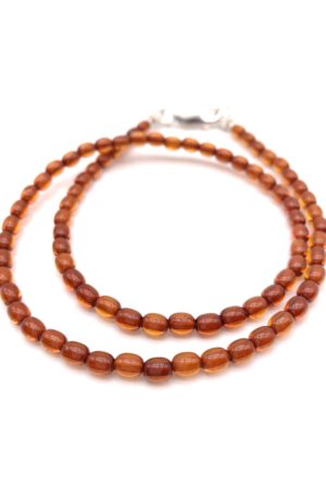 Bernsteinkette Cognac