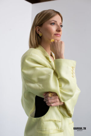 Bernsteinkette gold