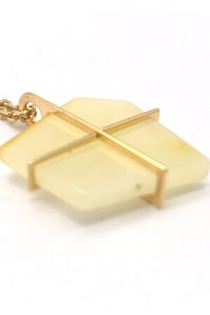 Bernsteinkette gold