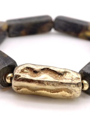 schwarzer Bernstein Armband