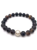 Bernstein Armband mit Silber
