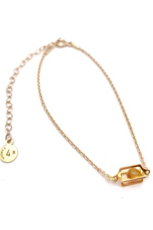 Bernstein Armband gold