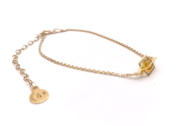 Bernstein Armband gold