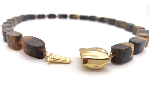 Bernsteinkette gold