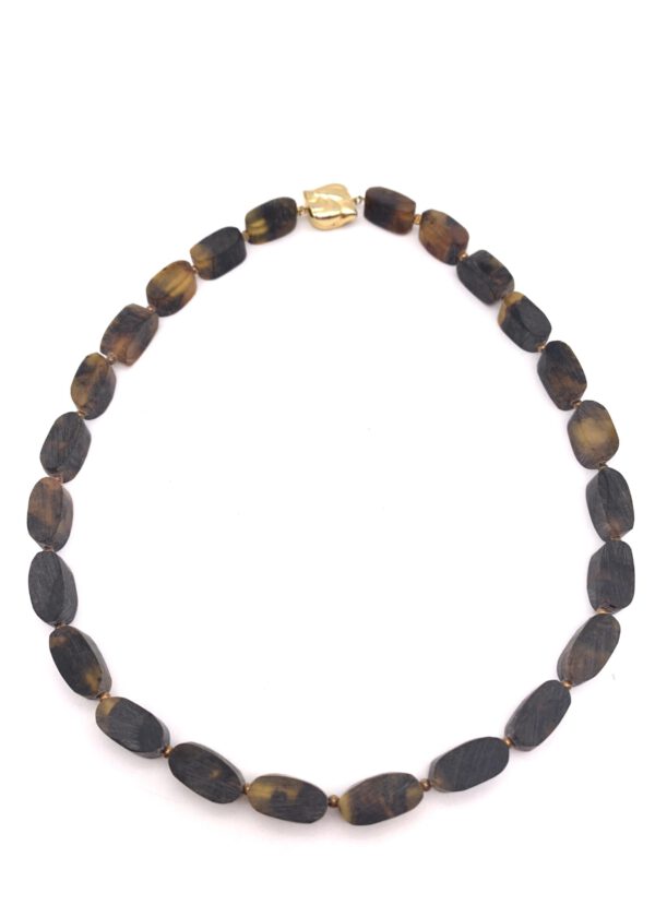 Bernsteinkette gold