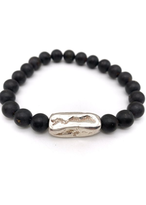 Schwarzer Bernstein Armband