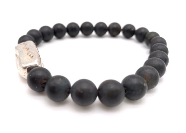 Schwarzer Bernstein Armband