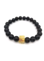 Schwarzer Bernstein Armband