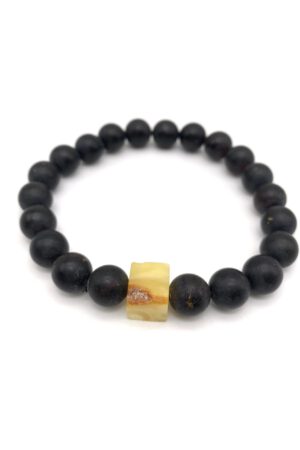 Schwarzer Bernstein Armband