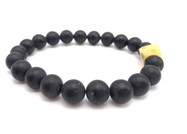 Schwarzer Bernstein Armband