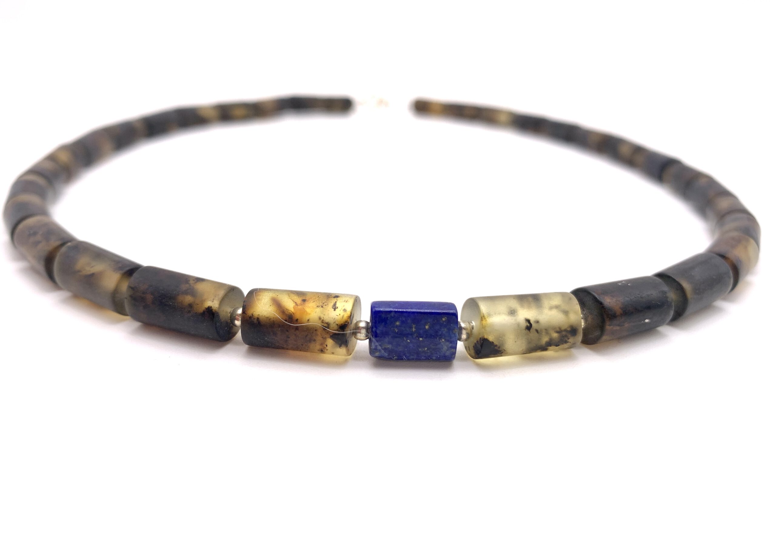 IMG_5287 Bernsteinkette Lapis Lazuli – Bild 1