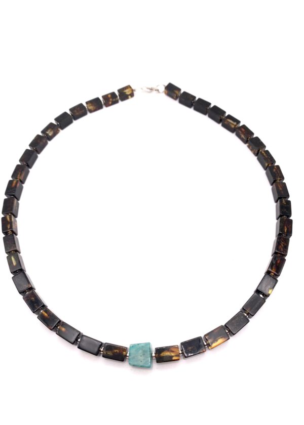 Bernstein Amazonit Kette