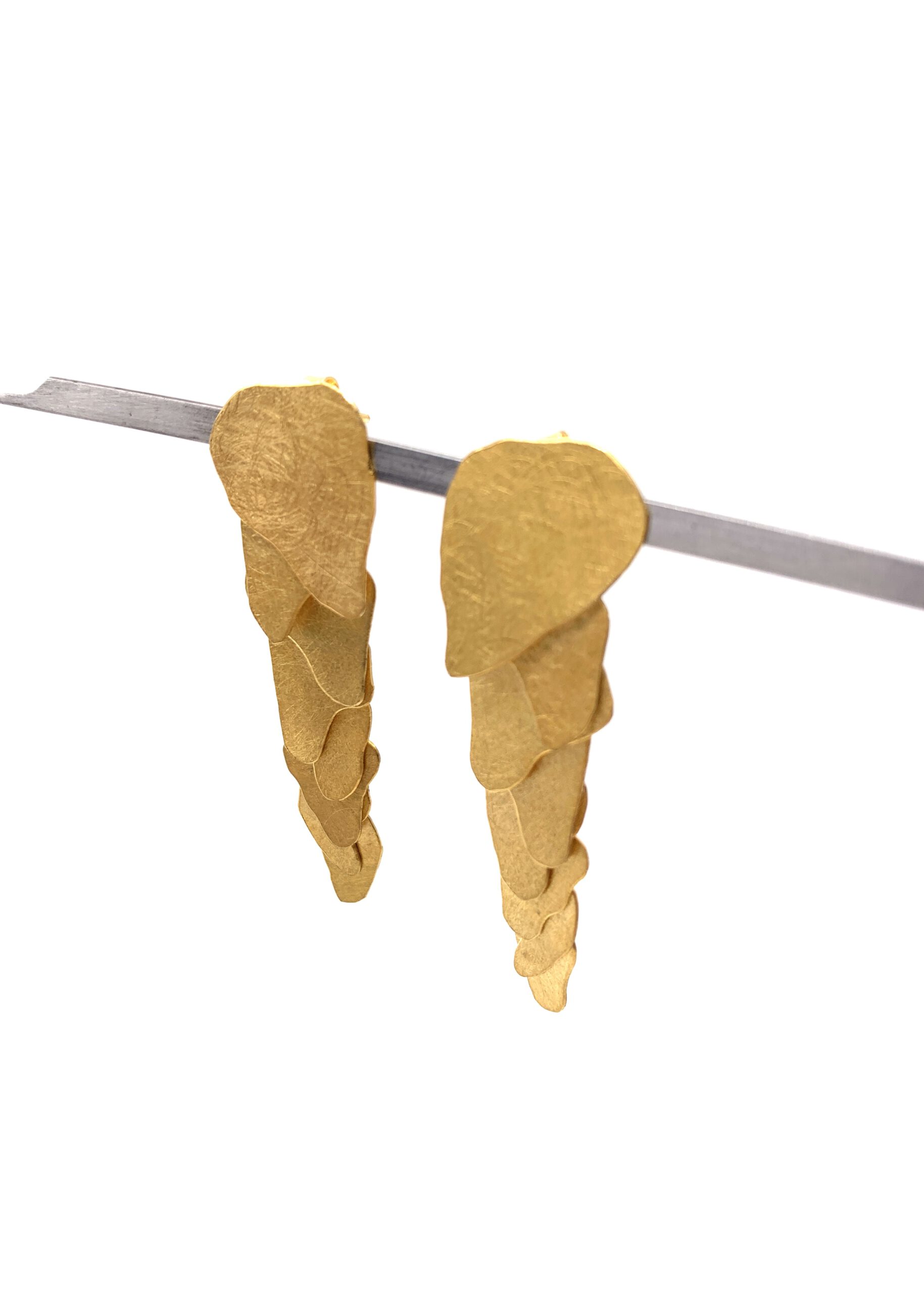 Goldene Ohrringe Goldene Ohrringe