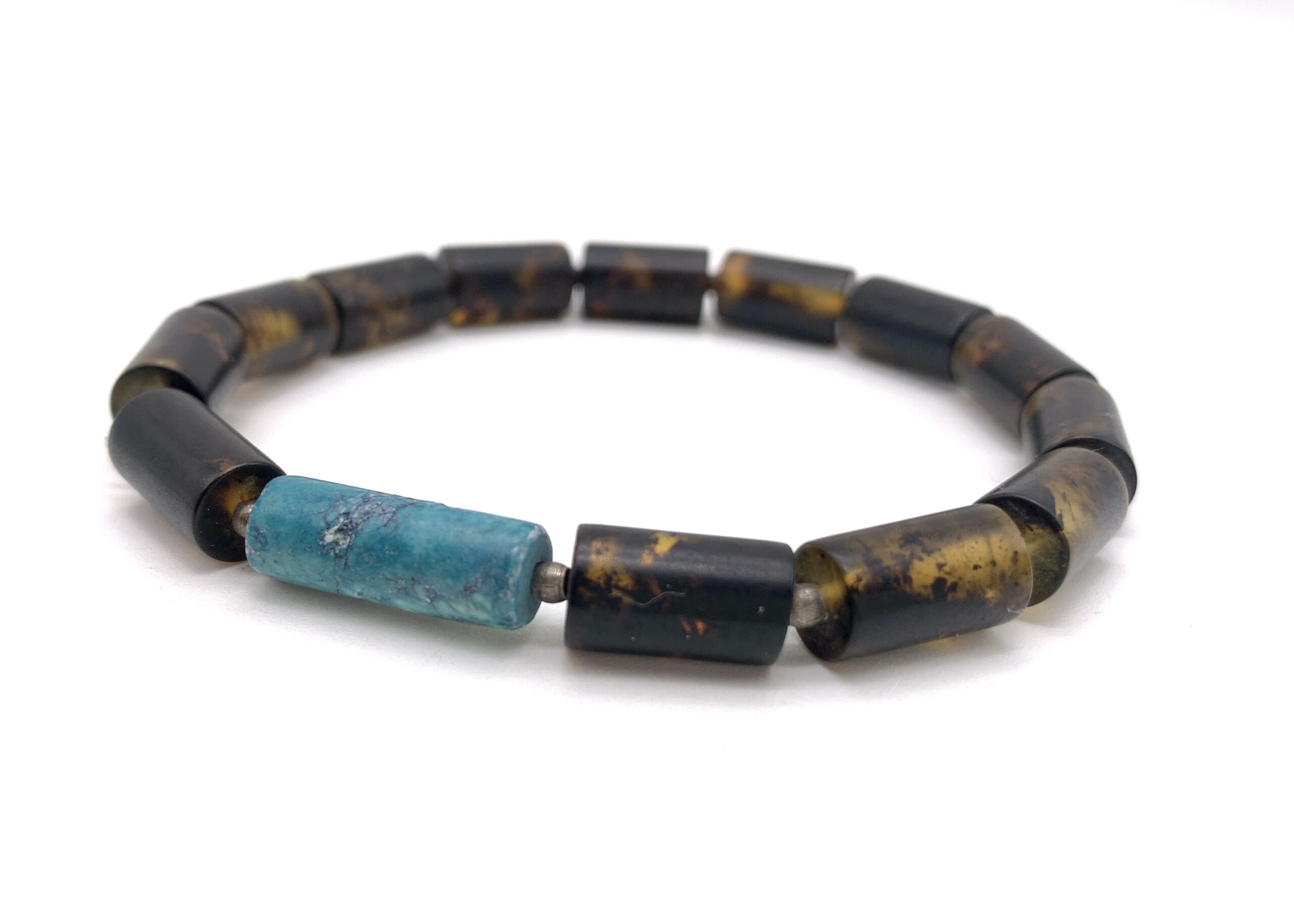 IMG_7344 Bernstein Armband Türkis – Bild 1
