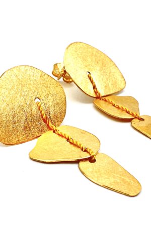 goldene Ohrringe